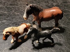 3 SCHLEICH HORSES, 4½ " &
