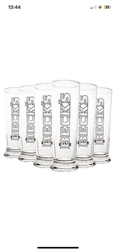 Becks biergläser stück - biergläser, 6