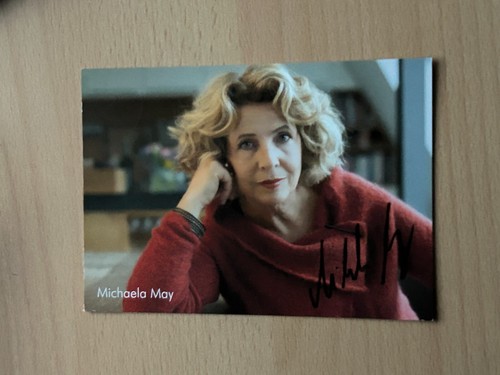 Michaela may autogrammkarte - -,