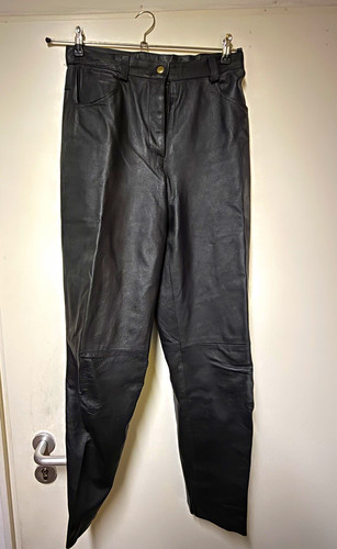Schwarze damen lederhose - schwarze,