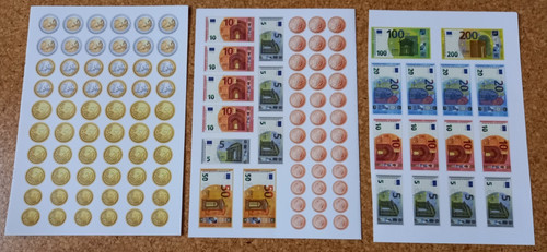 Euro spiel geld set - geld,