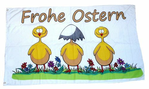 Fahne flagge frohe ostern - /,