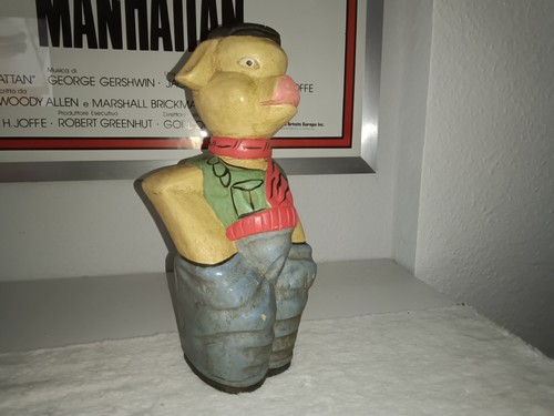 Antik holzfigur schwein - schwein, um