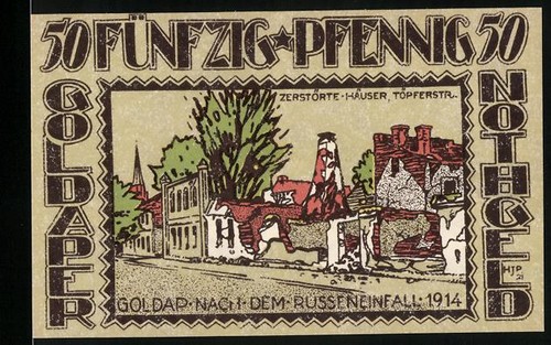 Notgeld goldap 1921 50 - goldap,