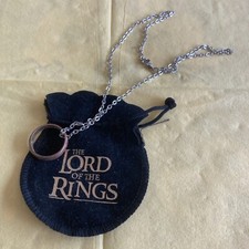 DER EINE RING mit Metall Kette HERR DER RINGE Schmuck Anhänger NOBLE Collection