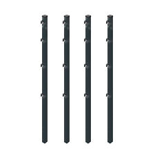 4x Zaunpfosten/Eckpfosten