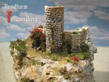 Burgruine Rundturm Falknersberg, Bausatz (12) Spur N/Z Modelleisenbahn menbrf002