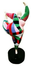 Dancing Ballerina Hommage an Niki de Saint Phalle Nana dicke Frau Figur - 20126