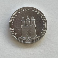 10 Deutsche Mark 1989 800 Jahre Hafen Und Hamburg