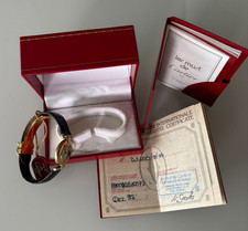 Cartier Vermeil 590002 Quarz Damenuhr Fullset BOX Original Band Schließe