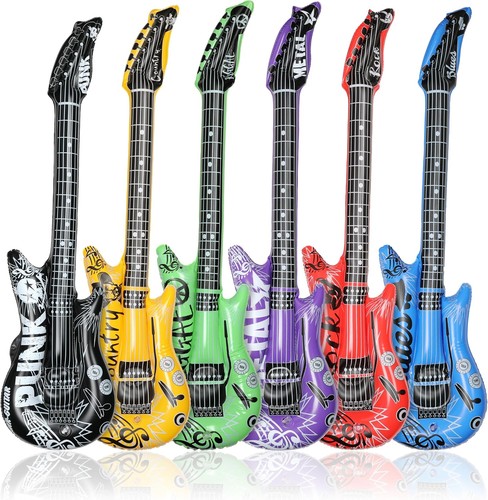 Aufblasbare luftgitarre 6er - luftgitarre,
