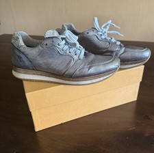 Post Xchange Freizeit Schuhe Wildleder Glattleder grau silber Gr. 42