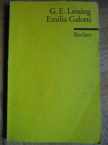 Reclam emilia galotti - reclam,