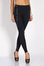 Schwarze Leggings in voller