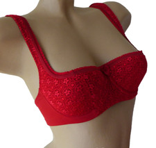 Balconette BH rot Halbschale