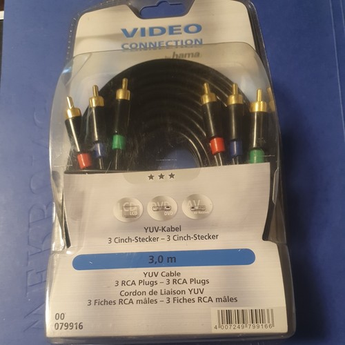 Hama yuv komponenten kabel - 3m,