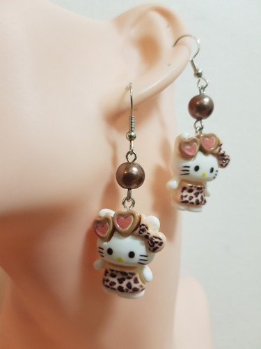 Ohrringe hello kitty braun - kitty, *