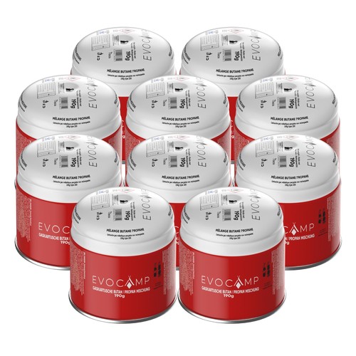 Evocamp 10x gaskartusche 190g - 10x,