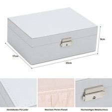 Schmuckkasten Schmuckkoffer LederOptik Schmuckschatulle Schmuckkasten Schmuckbox