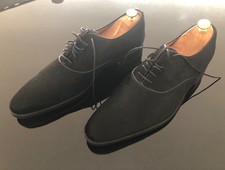 Shoepassion Brogue, rahmengenäht, Kalbsleder in Felloptik, schwarz, neu, NP 329€