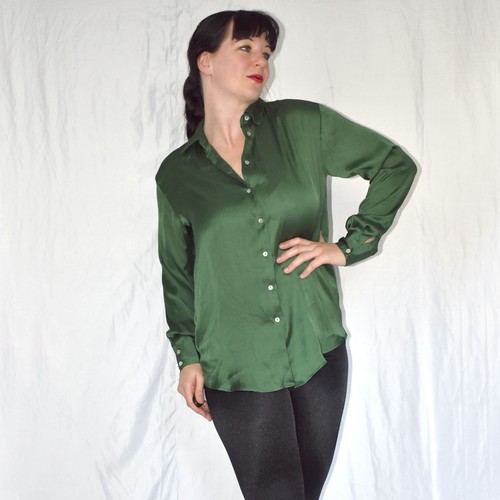 Satin bluse damen hemdbluse - bluse, m