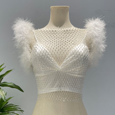 Damen Party Strass Weste