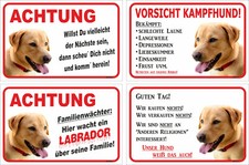 Schild Vorsicht - LABRADOR -