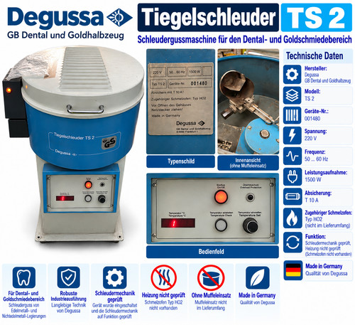 Degussa tiegelschleuder - degussa, 2