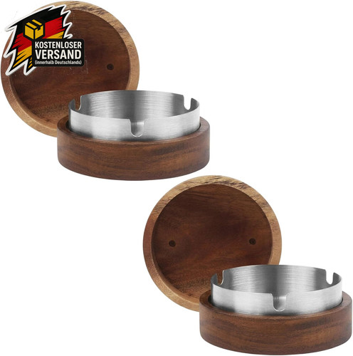 Aschenbecher set mit deckel - set,