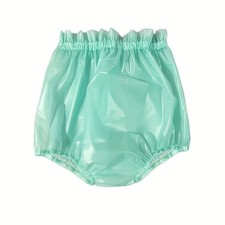 TPU ABDL Windel Überzieher X-tra dick L  Adult Baby Play - Türkis - Hoher Schnit