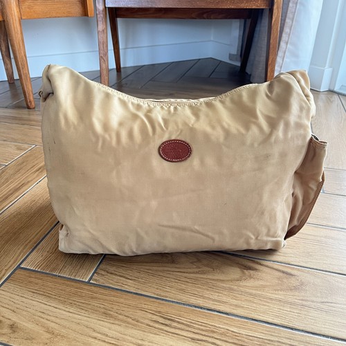 Longchamp camel nylon hobo - longchamp,