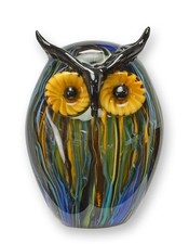 Glasfigur Eule im Murano-Stil