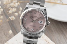 Rolex Datejust Stahl / Weissgold Pink Roman Diamond Dial Ref. 126234 B&P 2025