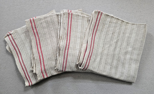 Altes bauernleinen handtuch - 4x,