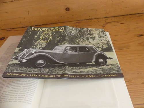 Faksimile citroen traction - faksimile:, "citroen