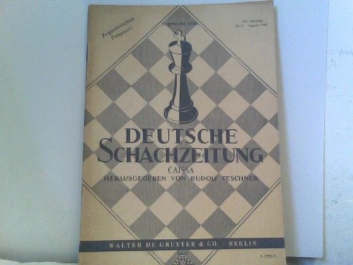 Deutsche schachzeitung caissa - deutsche,