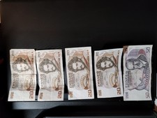 Geldschein Banknote 4x 20 + 1x  50 Schilling Österreich