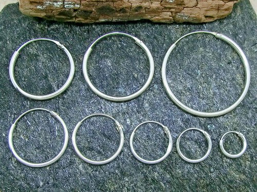 Creolen stück 925 silber - stück,
