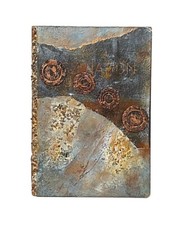 ■ Bild abstrakt modern klein Wand Deko ■ Collage Steampunk beige kupfer braun ■