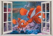 Wandtattoo Wandsticker 3D Findet Nemo Dory Wandaufkleber Disney w 146 Fenster
