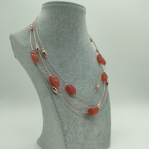 Halskette rosegold edelstahl - halskette,