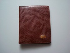 Neue Herren/Damen Geldbörse, echt leder in tabakbraun Hochformat