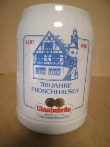 Bierkrug glaabsbräu 700 jahre - bierkrug,