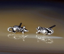 Ohrringe 925 silber maus - ohrringe,