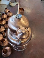 Kupfer Destillierkolben 51 Liter im Wasserbad für Grappa, Gin, Brandy. Destillator.