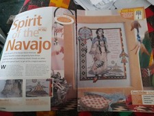 Kreuzstichkarte Indianer