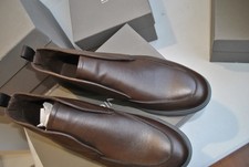 BALDININI STIEFELETTEN I ECHT LEDER 450,00 KARIERT 43 BRAUN