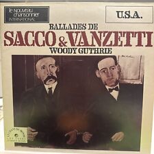 LP Woody Guthrie Ballades De Sacco & Vanzetti MONO NEAR MINT Le Chant Du Mon