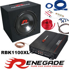 Renegade 1100Watt auto hifi Set Komplettanlage Auto Subwoofer 4-Kanal Verstärker