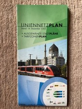 Liniennetzplan VVO 2003 DRESDEN Netzplan Network mit Bahn & Bus & Tram - Freital